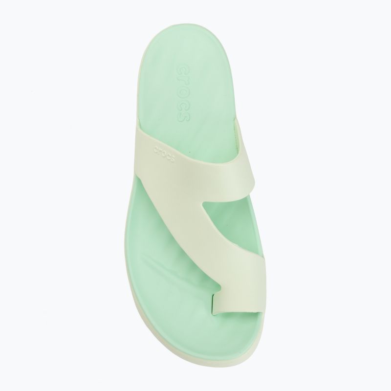 Dámské žabky Crocs Getaway Platform Toe Loop jade tint 5
