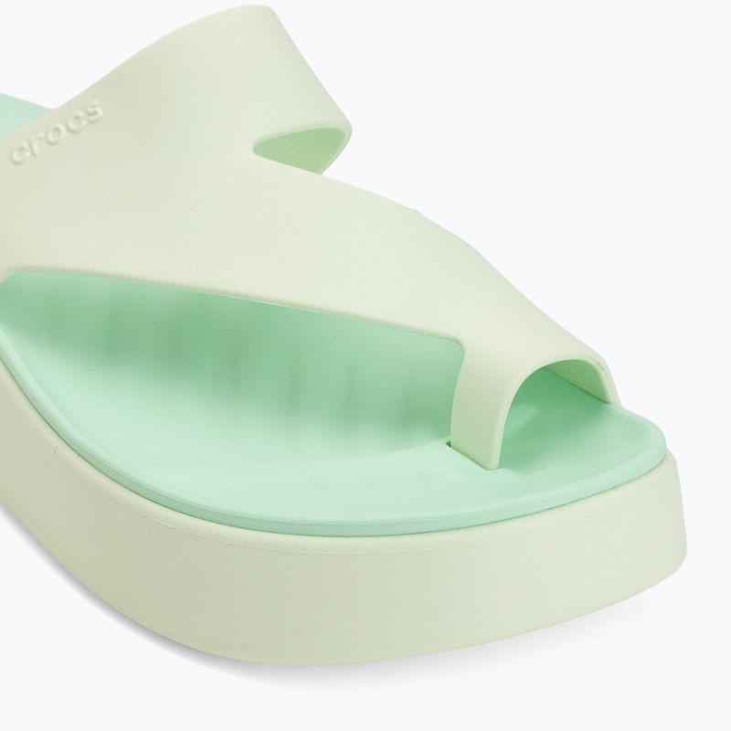Dámské žabky Crocs Getaway Platform Toe Loop jade tint 7