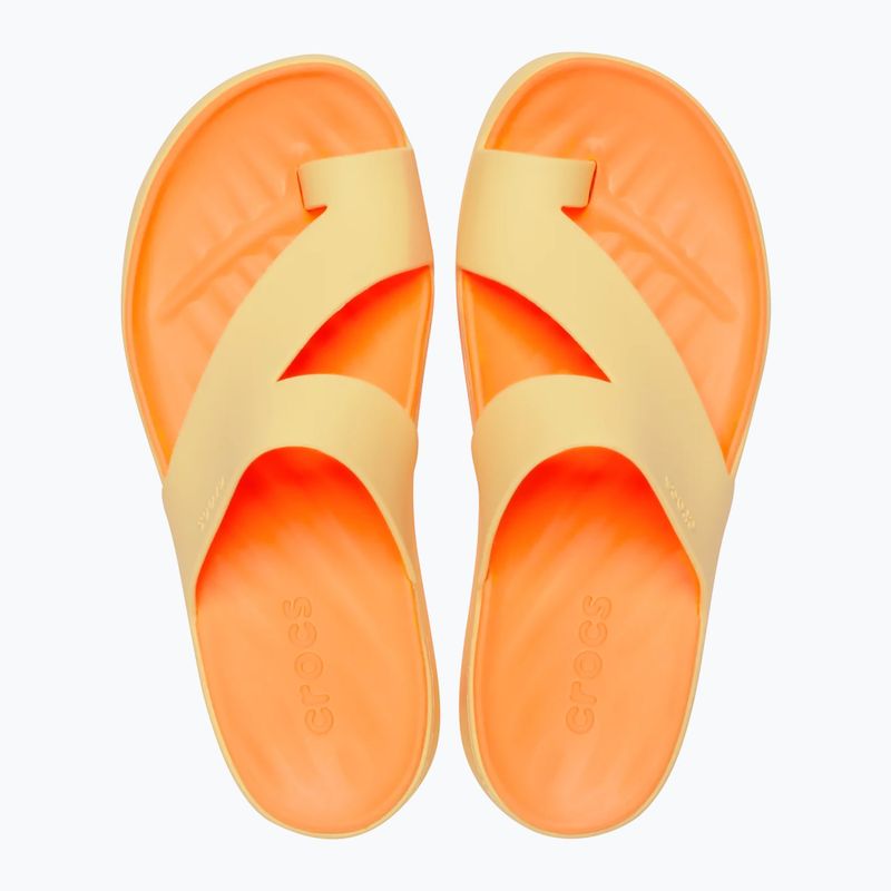 Dámské žabky Crocs Getaway Platform Toe Loop golden hour 4
