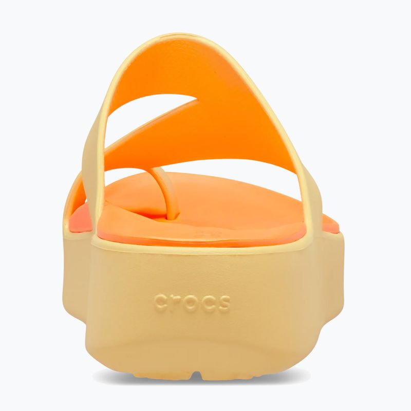 Dámské žabky Crocs Getaway Platform Toe Loop golden hour 6