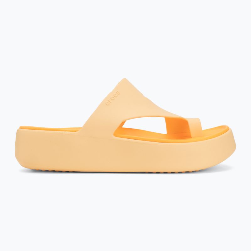 Dámské žabky Crocs Getaway Platform Toe Loop golden hour 2