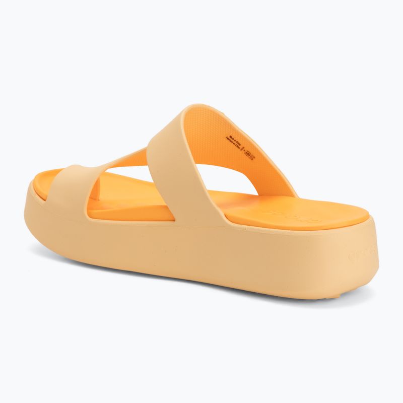 Dámské žabky Crocs Getaway Platform Toe Loop golden hour 3