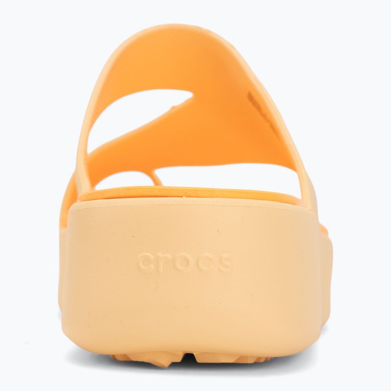 Dámské žabky Crocs Getaway Platform Toe Loop golden hour 6