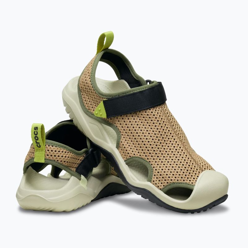 Pánské sandály Crocs Swiftwater Mesh Deck sepia 6
