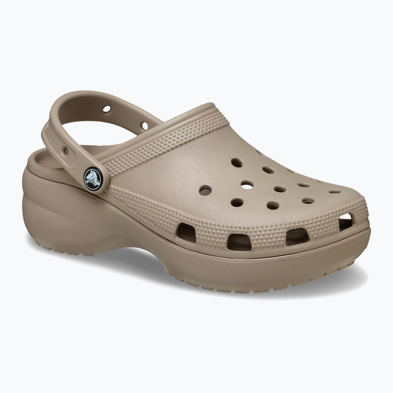 Dámské nazouváky Crocs Classic Platform Clog taupe