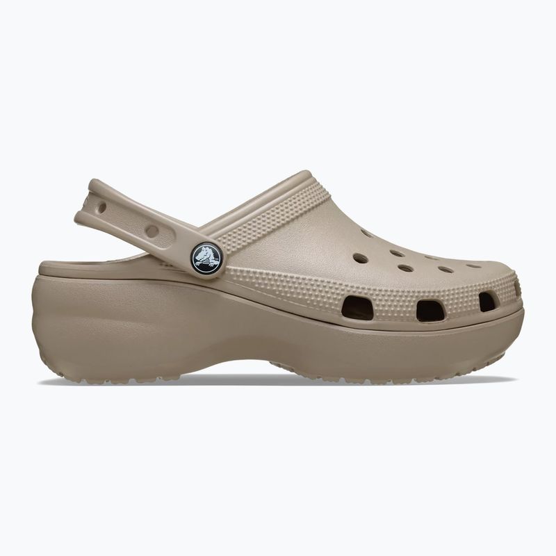 Dámské nazouváky Crocs Classic Platform Clog taupe 2