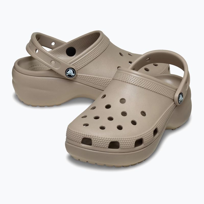 Dámské nazouváky Crocs Classic Platform Clog taupe 3