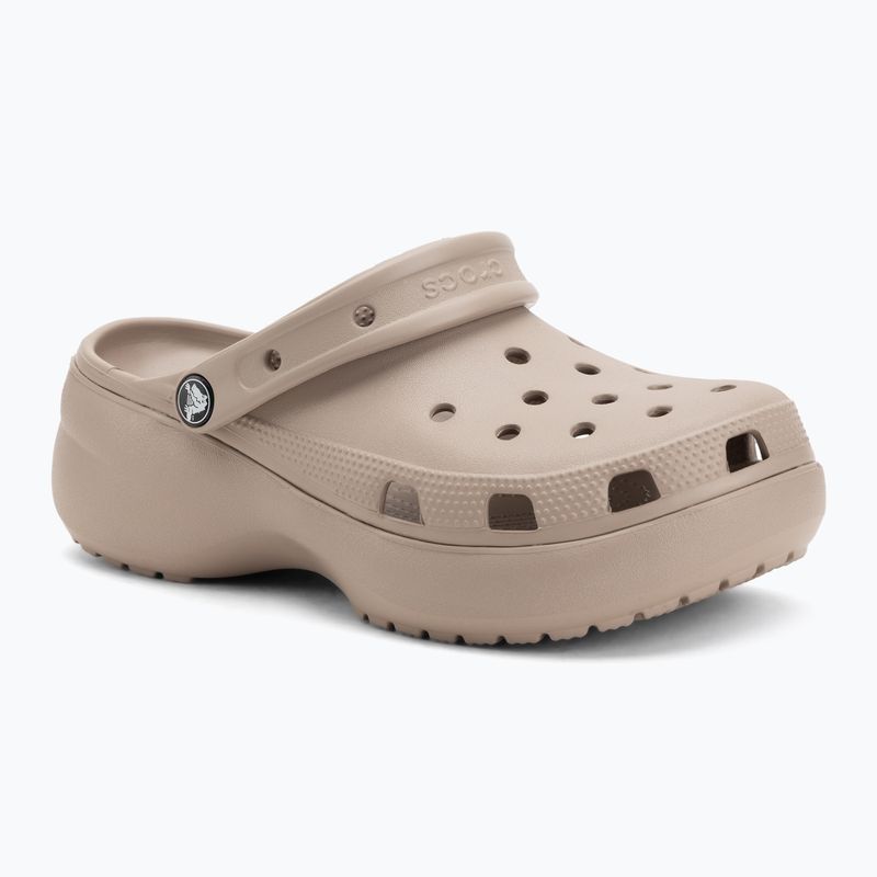Dámské nazouváky Crocs Classic Platform Clog taupe