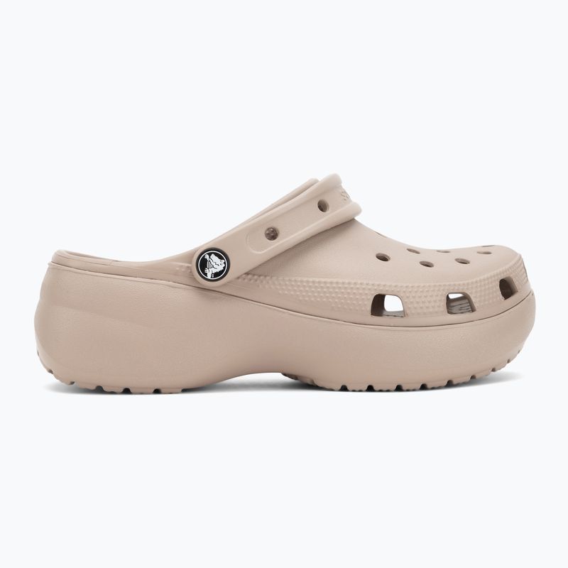 Dámské nazouváky Crocs Classic Platform Clog taupe 3