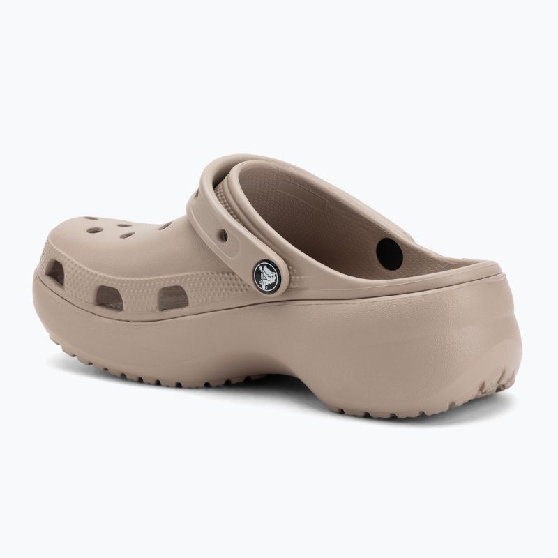 Dámské nazouváky Crocs Classic Platform Clog taupe 4