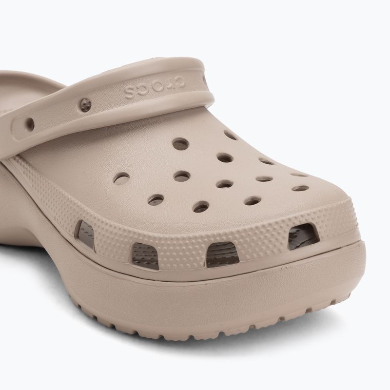Dámské nazouváky Crocs Classic Platform Clog taupe 8