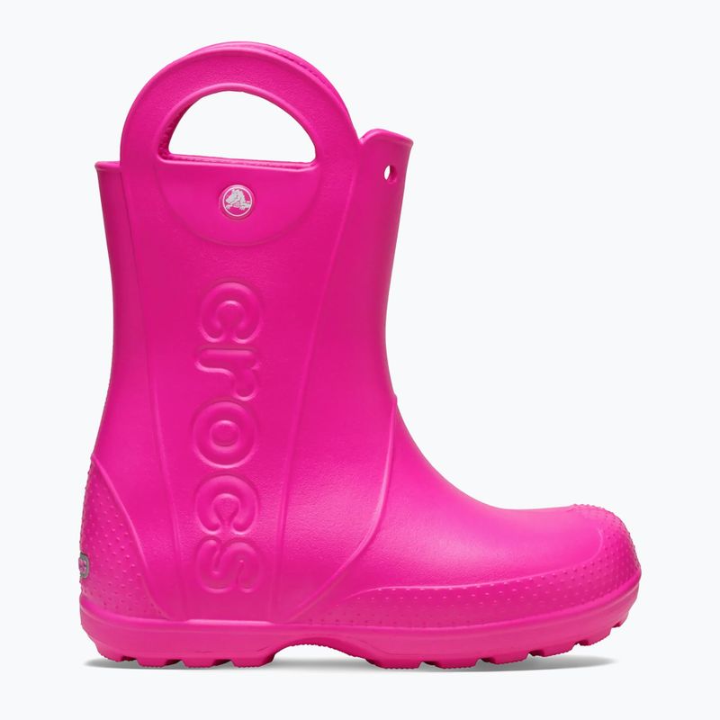 Dětské holínky Crocs Handle It Rain Boot Kids Toddler pink crush 9