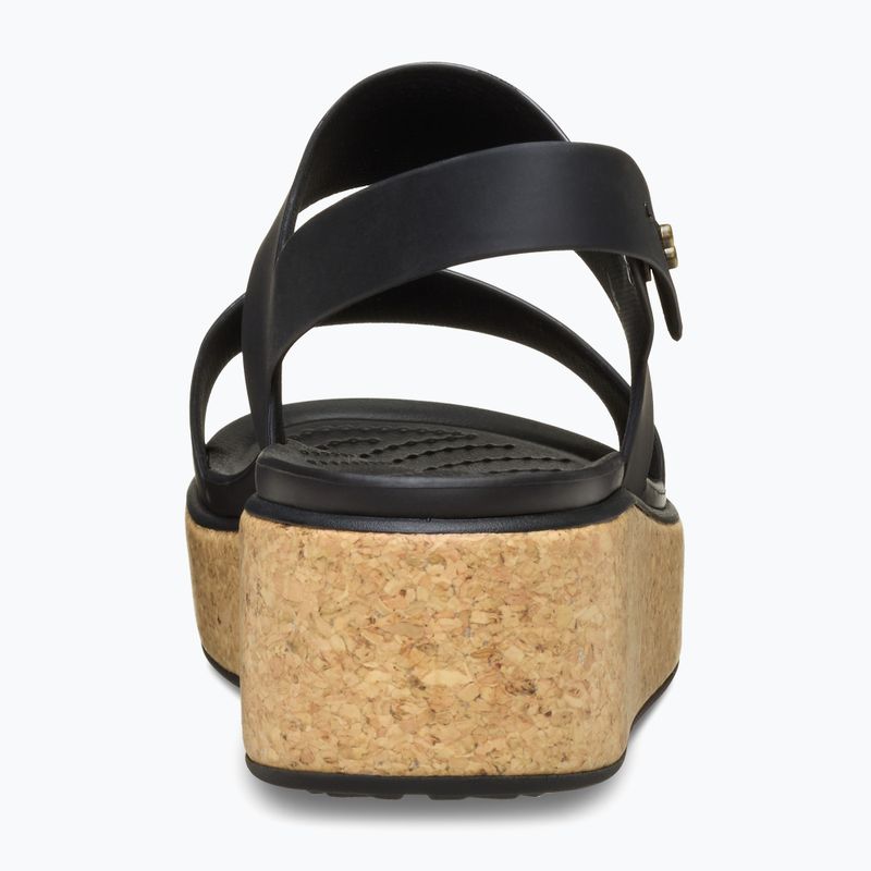 Dámské sandály Crocs Brooklyn Cork Low Wedge black/black 3