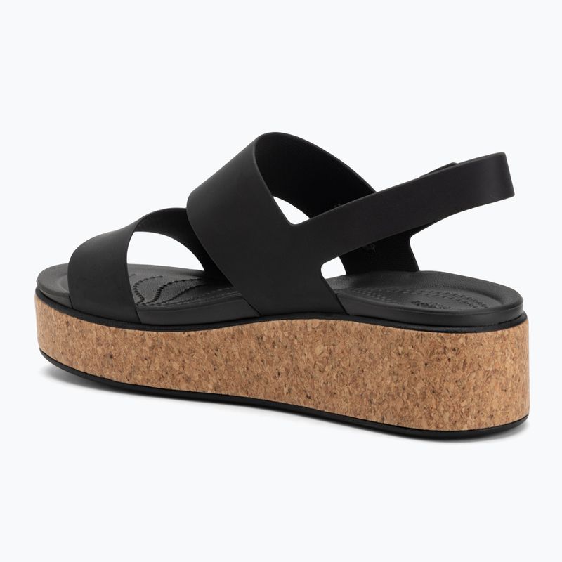 Dámské sandály Crocs Brooklyn Cork Low Wedge black/black 3