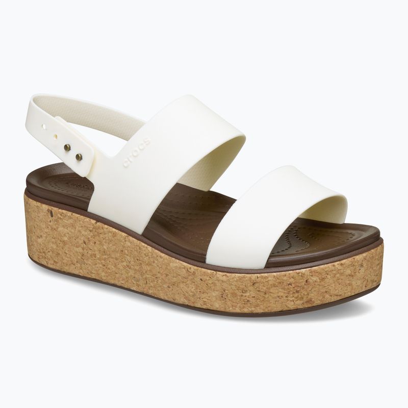 Dámské sandály Crocs Brooklyn Cork Low Wedge chalk