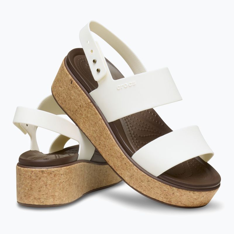 Dámské sandály Crocs Brooklyn Cork Low Wedge chalk 6