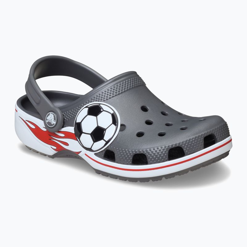 Dětské nazouváky Crocs Classic Soccer Band Clog Kids slate grey 9