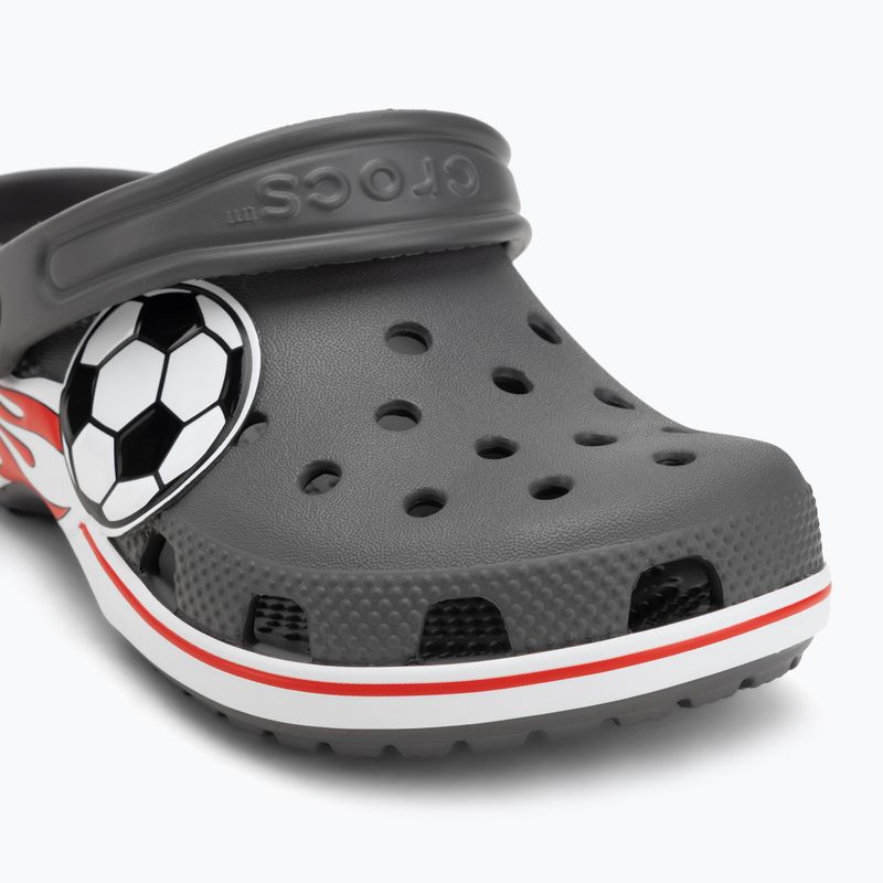 Dětské nazouváky Crocs Classic Soccer Band Clog Kids slate grey 8