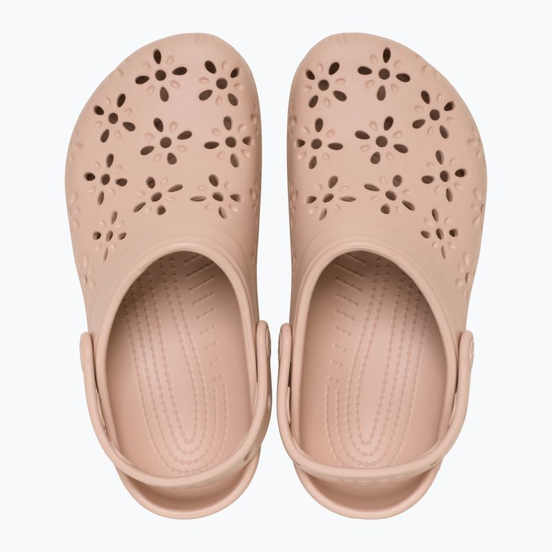Nazouváky Crocs Classic Floral Cutout Clog pink caramel 5