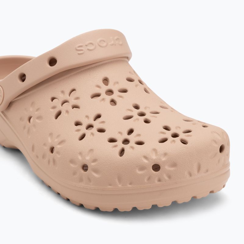 Nazouváky Crocs Classic Floral Cutout Clog pink caramel 8