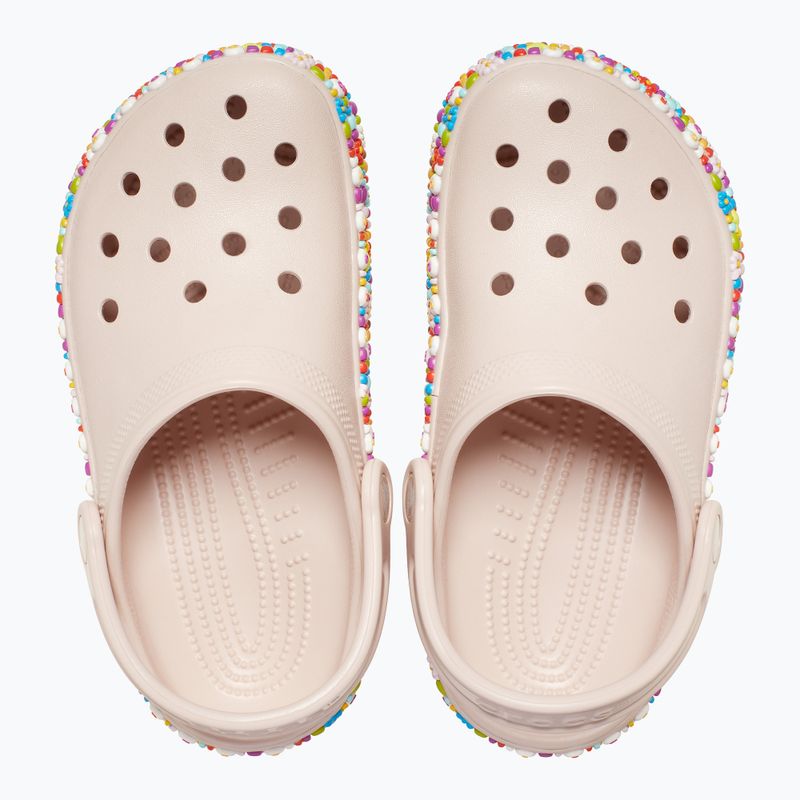 Dětské nazouváky Crocs Classic Beaded Band Clog Kids quartz 12