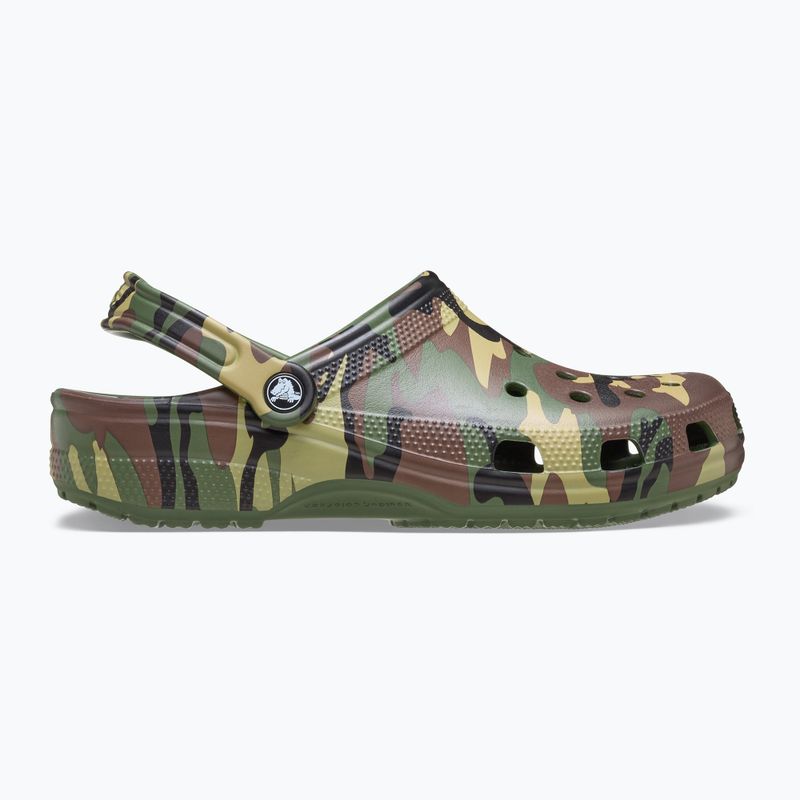 Nazouváky Crocs Classic Camouflage army green/multi 2