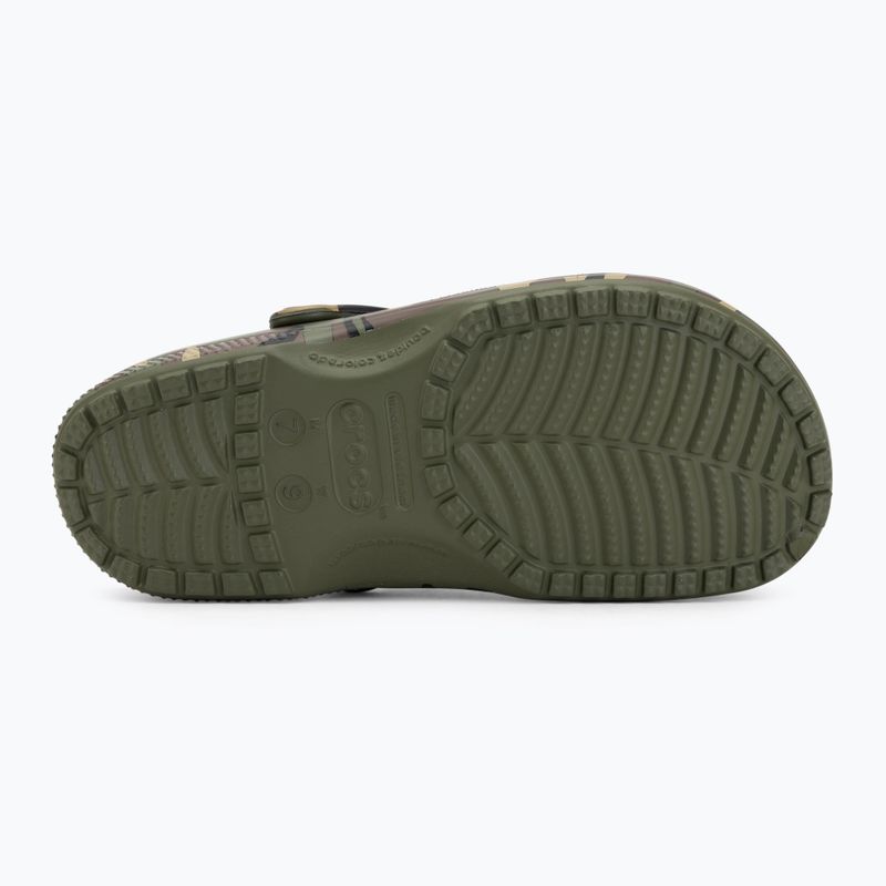 Nazouváky Crocs Classic Camouflage army green/multi 5
