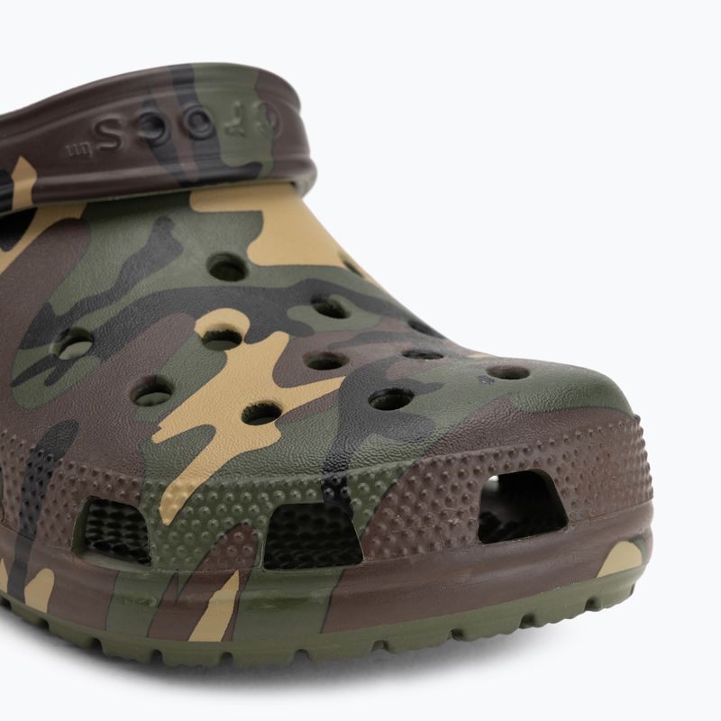 Nazouváky Crocs Classic Camouflage army green/multi 8