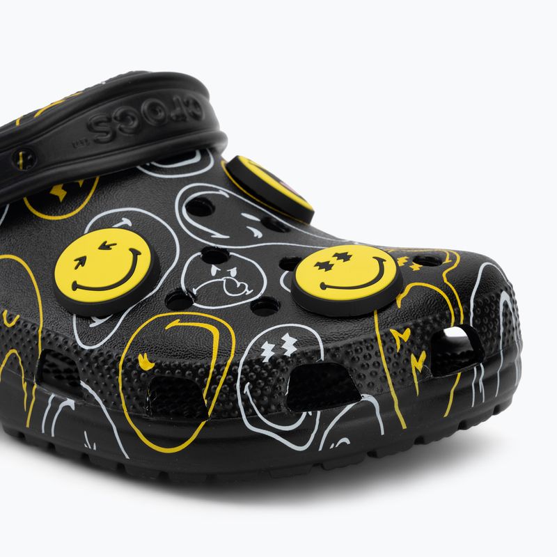 Nazouváky Crocs Classic Smiley multicolor 8