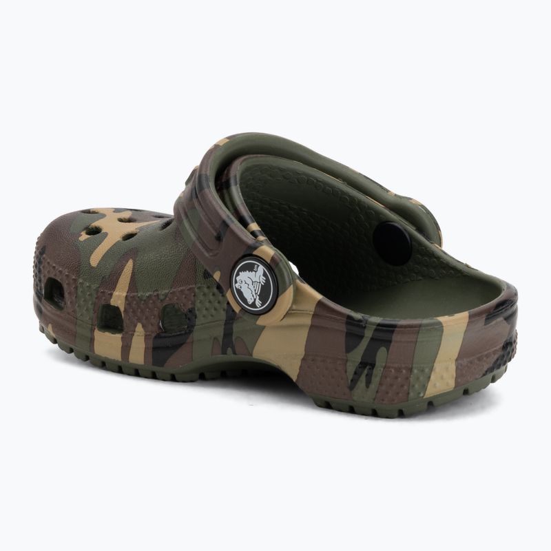 Dětské nazouváky Crocs Classic Camouflage Toddler army green/multi 4