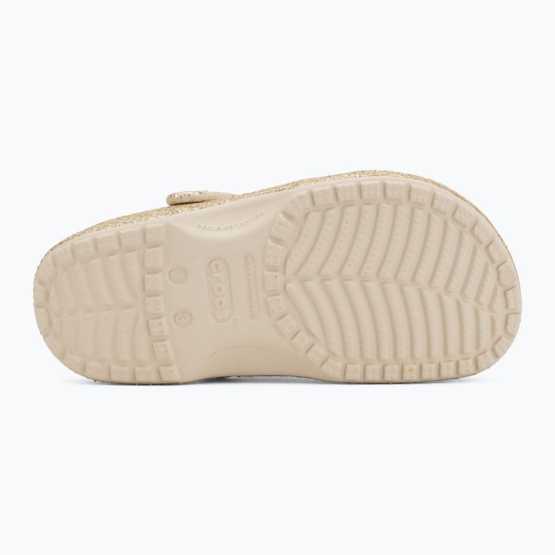 Dětské nazouváky Crocs Classic Chunky Glitter sandstone 5