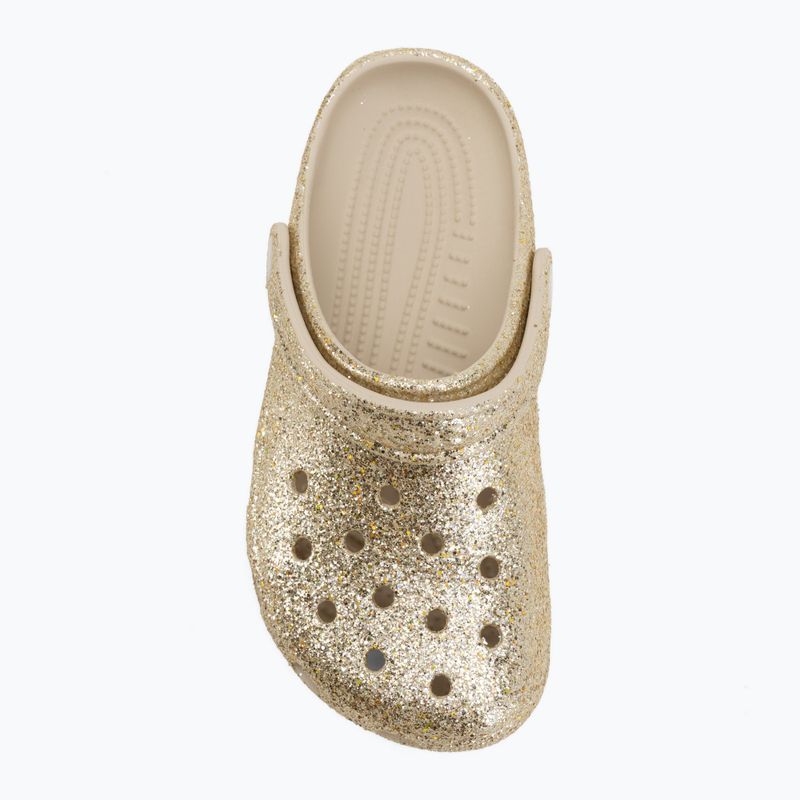 Dětské nazouváky Crocs Classic Chunky Glitter sandstone 6