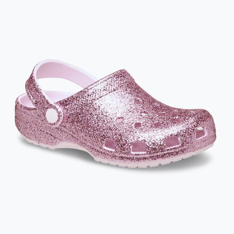 Dětské nazouváky Crocs Classic Chunky Glitter pink milk 9