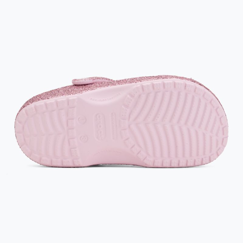 Dětské nazouváky Crocs Classic Chunky Glitter pink milk 5
