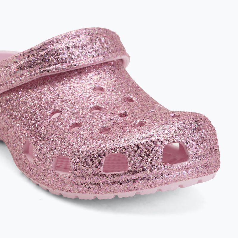 Dětské nazouváky Crocs Classic Chunky Glitter pink milk 8