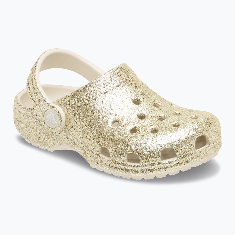 Dětské nazouváky Crocs Classic Chunky Glitter 211940 sandstone 9