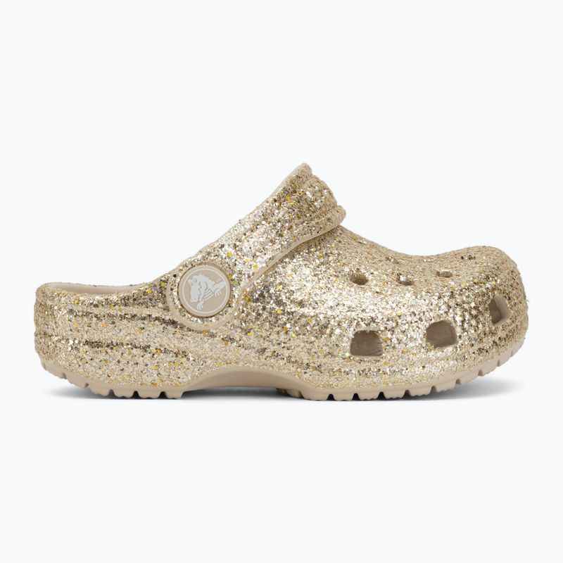 Dětské nazouváky Crocs Classic Chunky Glitter 211940 sandstone 3