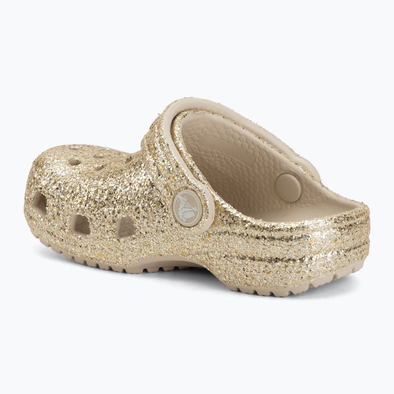 Dětské nazouváky Crocs Classic Chunky Glitter 211940 sandstone 4