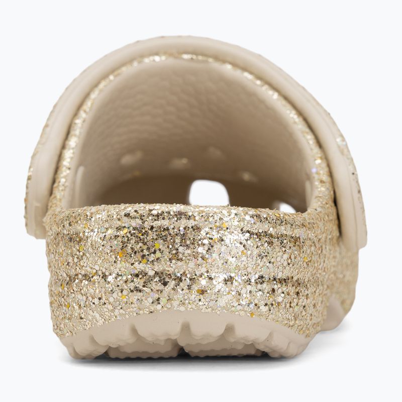 Dětské nazouváky Crocs Classic Chunky Glitter 211940 sandstone 7