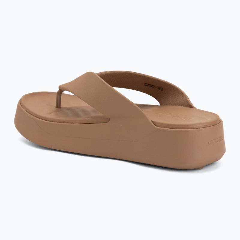 Dámské žabky Crocs Gateway Platform milk chocolate 3