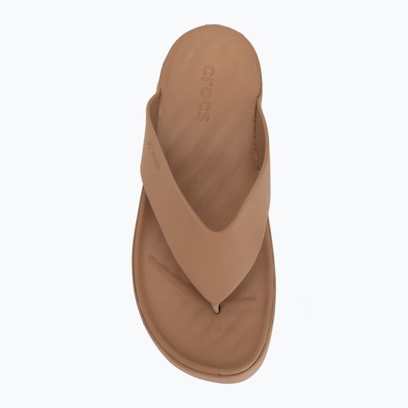 Dámské žabky Crocs Gateway Platform milk chocolate 5