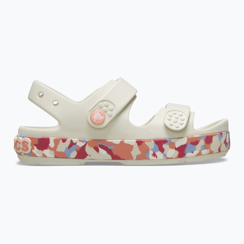 Dětské sandály Crocs Crocband Cruiser Glow Confetti Band summit white/guava 2