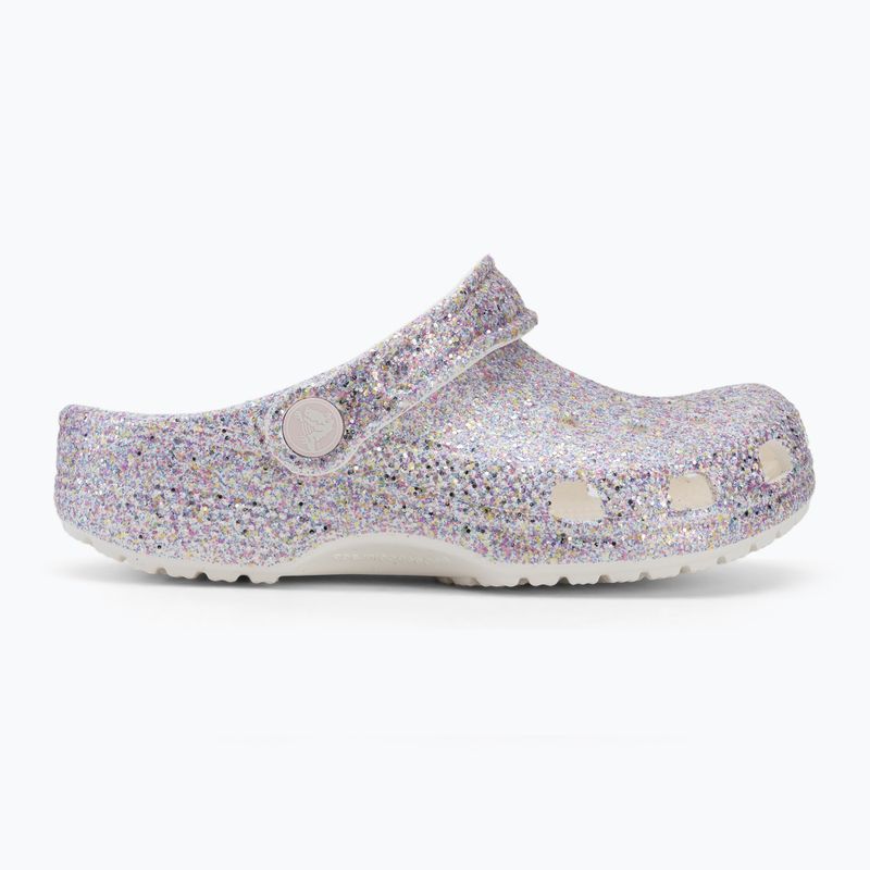 Dětské nazouváky Crocs Classic Fantasy Glitter white 3