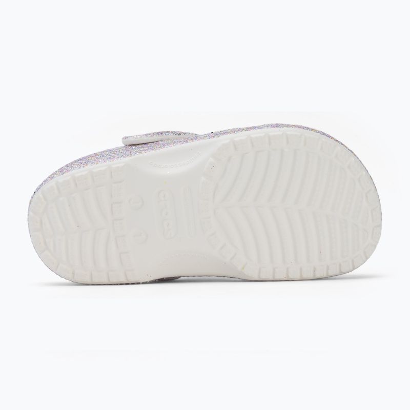 Dětské nazouváky Crocs Classic Fantasy Glitter white 5