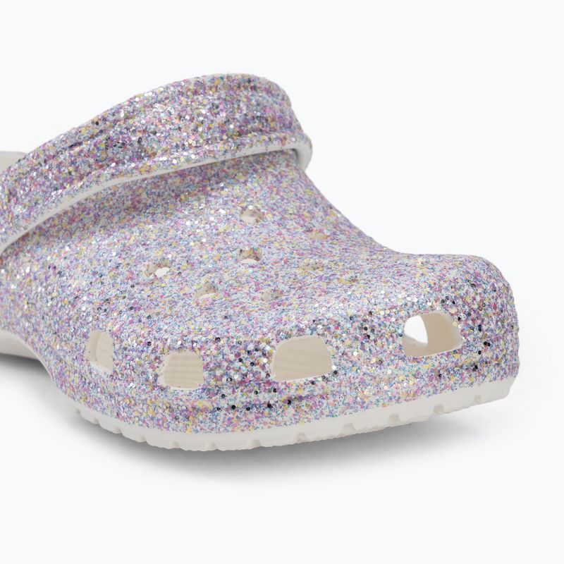 Dětské nazouváky Crocs Classic Fantasy Glitter white 8