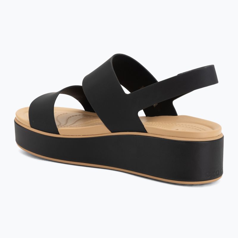 Dámské sandály  Crocs Brooklyn Matte Wrap Low Wedge black/cashew 3