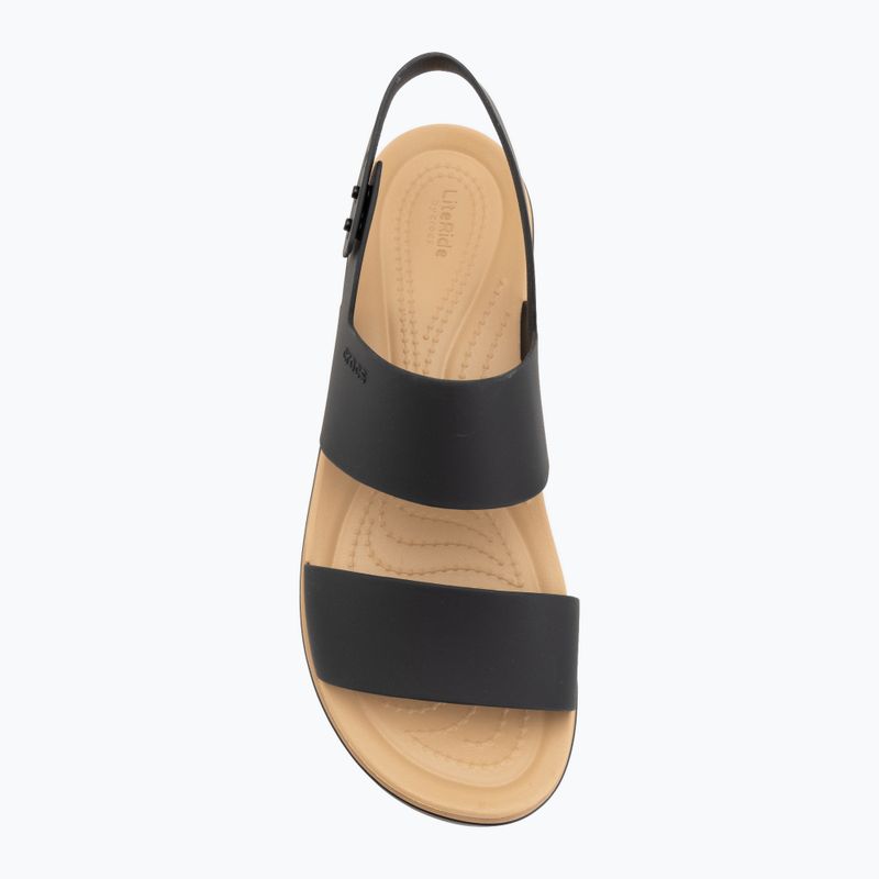 Dámské sandály  Crocs Brooklyn Matte Wrap Low Wedge black/cashew 5
