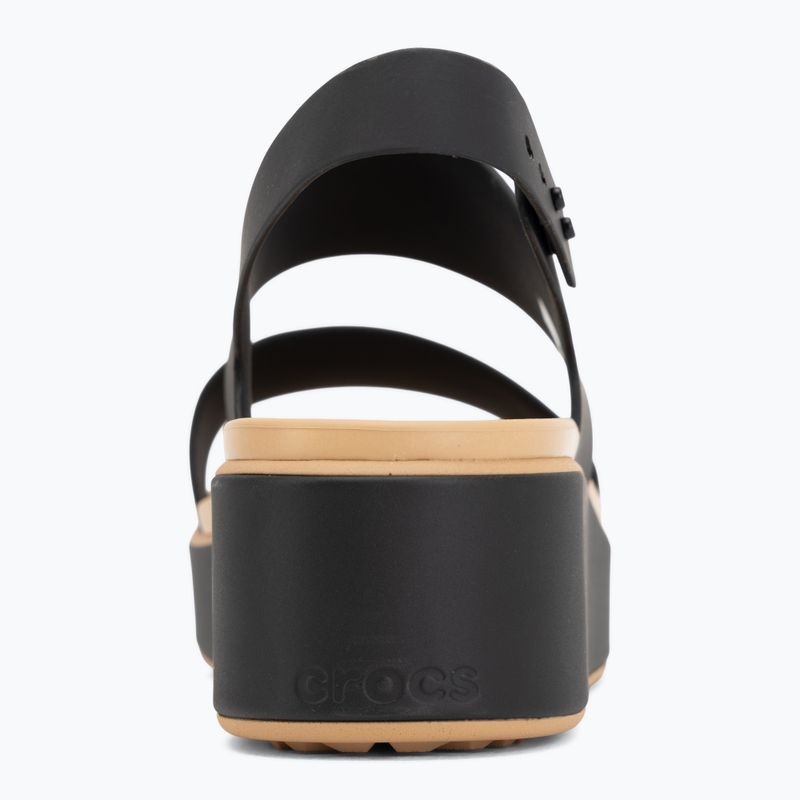 Dámské sandály  Crocs Brooklyn Matte Wrap Low Wedge black/cashew 6
