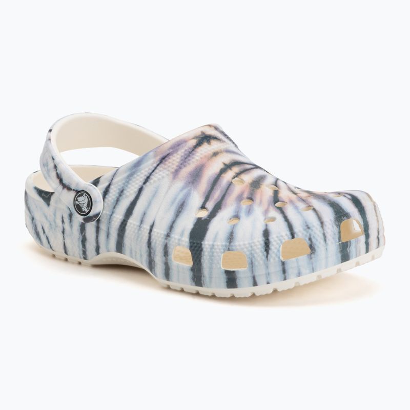 Nazouváky Crocs Classic Tie Dye chalk/multi 2