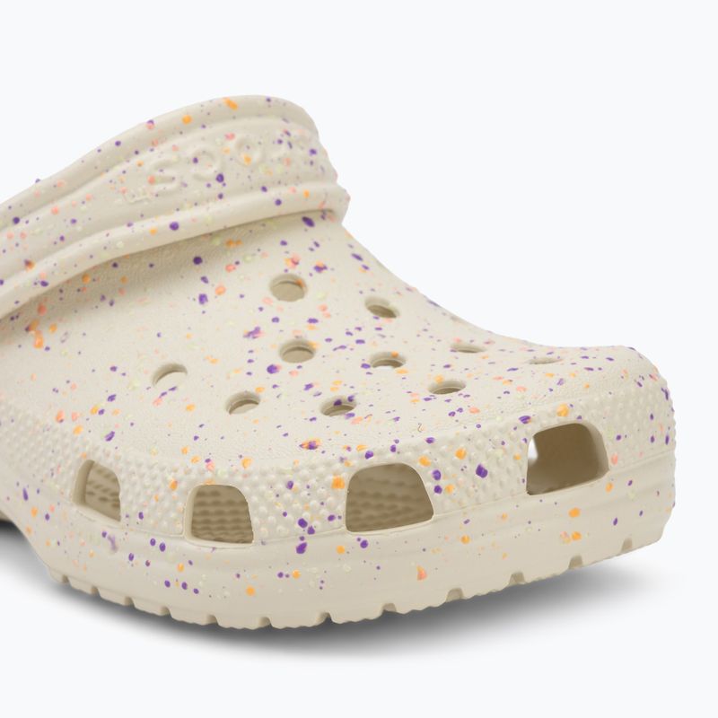 Dětské nazouváky Crocs Classic Glow Paint Splatter summit white/multi 8
